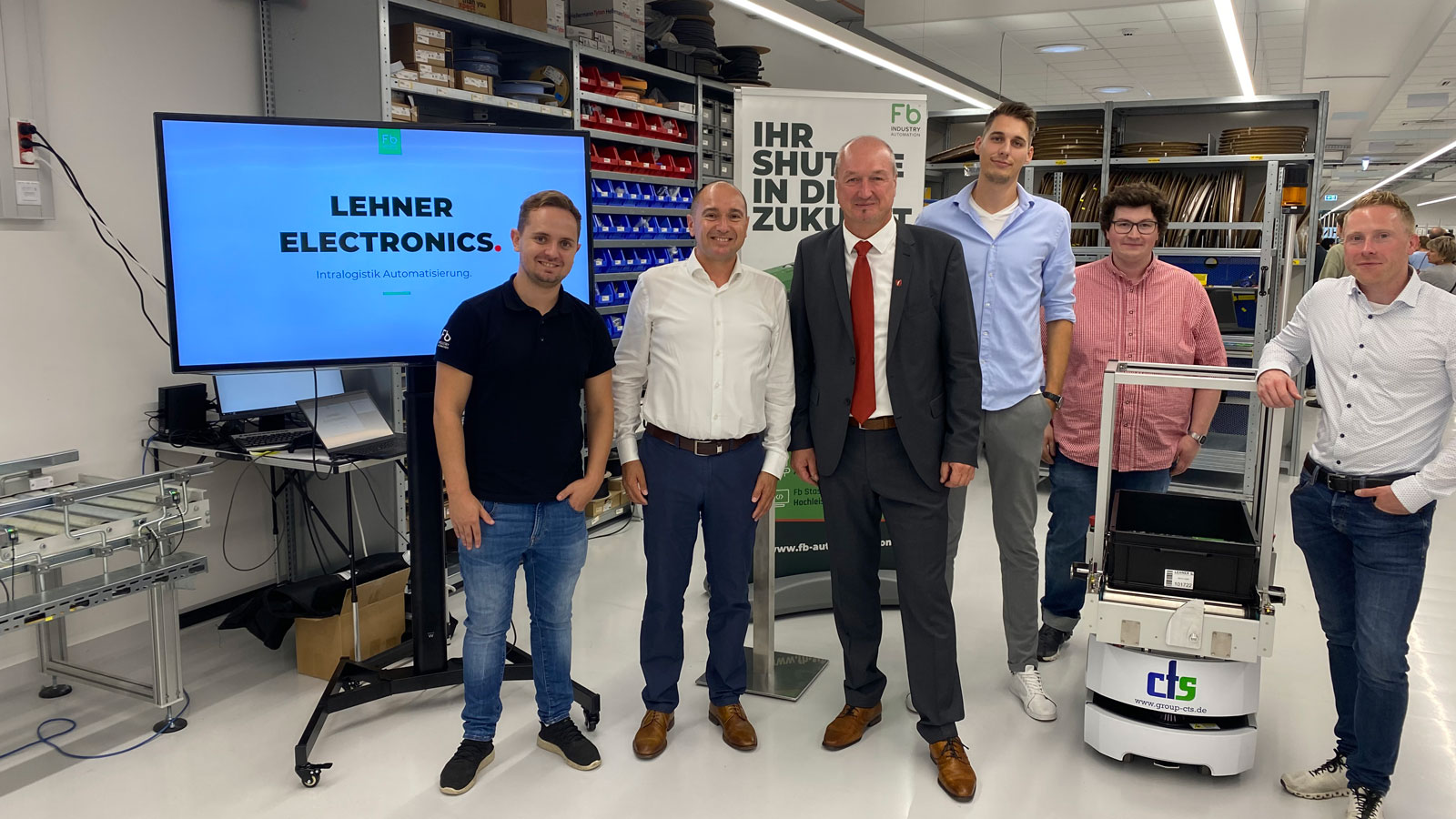 Automatisches Kleinteilelager (AKL) bei Lehner Electronics, Eröffnungsfeier Fb Industry Automation