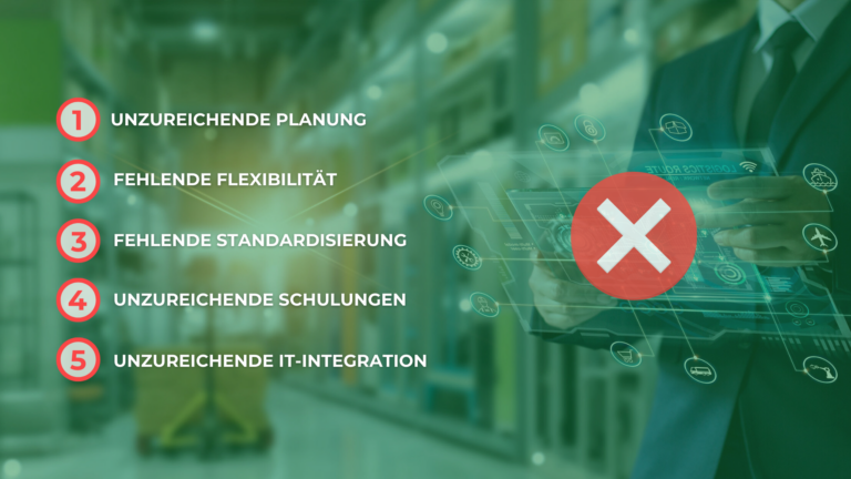 Zehn häufige Fehler, die bei der Intralogistik-Automatisierung vermieden werden sollten.