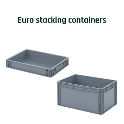 Euro stacking containers for intralogistics automation at Fb Industry Automation